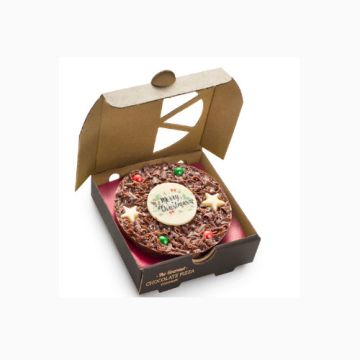 Gourmet Chocolate Pizza Co Merry Christmas Plaque 4" Pizza