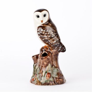 Quail Ceramics Barn Owl Bud Vase