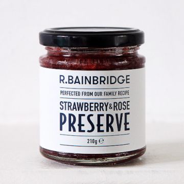 Richard Bainbridge Strawberry & Rose Preserve 210g