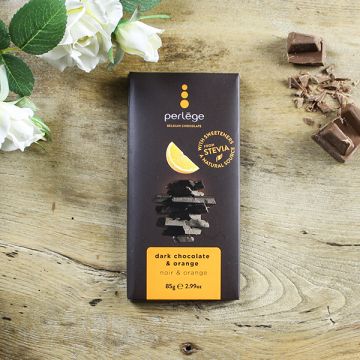 Perlege Dark Chocolate and Orange Bar 85g