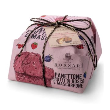 Borsari Panettone With Mascarpone Cream & Berries 1kg 