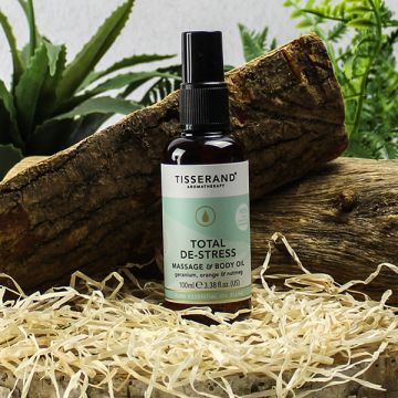 Tisserand Total De-Stress Massage and Body Oil 100ml