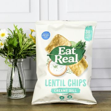 Eat Real Lentil Chips Creamy Dill 40g