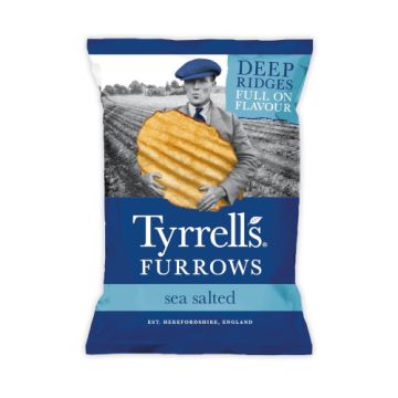 Tyrrells Furrowed Sea Salted Crisps 150g