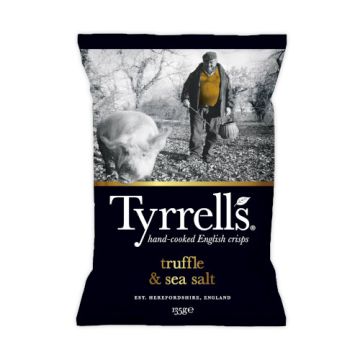 Tyrrells Black Truffle & Sea Salt Crisps 135g