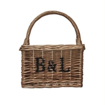 Bakers & Larners 4 Bottle Wicker Wine Carrier