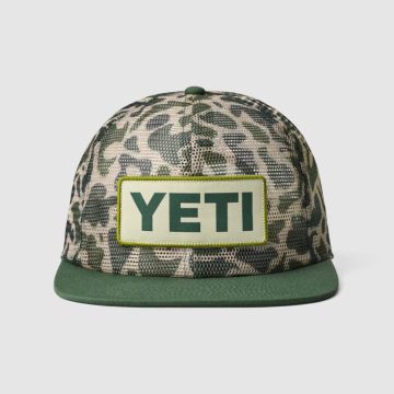 Yeti Mesh Camo Flat Brim Hat