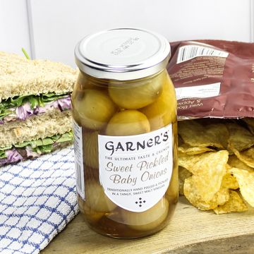Garners Sweet Pickled Baby Onions 454g