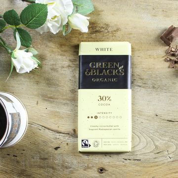 Green & Blacks Organic White Chocolate Bar 100g