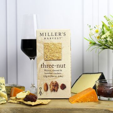 Miller's Harvest Three-Nut Crackers 125g