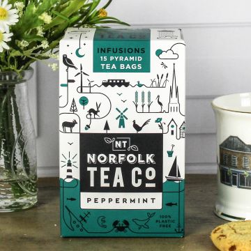 Norfolk Tea Co. - Peppermint Tea (15 Biodegradable Pyramids)