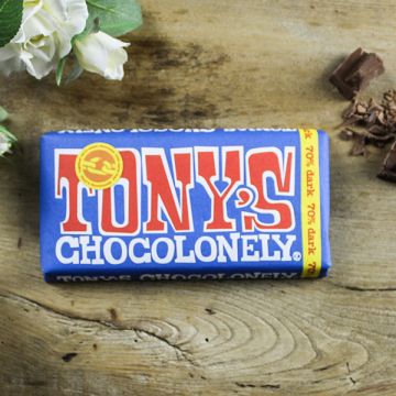 Tony's Chocolonely Dark Chocolate Bar 180g